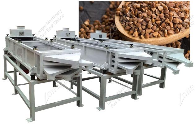 500 kg/h Buckwheat Grading Cleaning Machine With Two-layer Screen