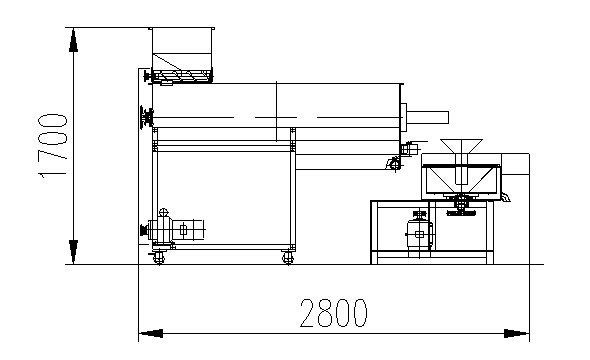 Layout for Sesame Washing Drying Machine