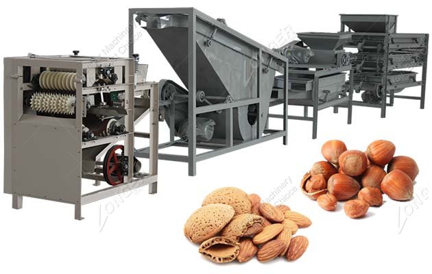 Almond Sheller Peeler Machine