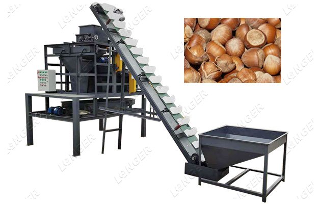 Large Capacity Hazelnut Cracking Machine for Sale