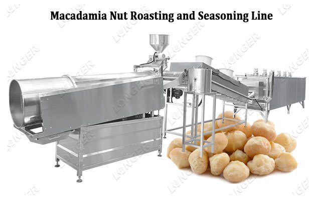 Continuous Macadamia Nut Roasting Machine