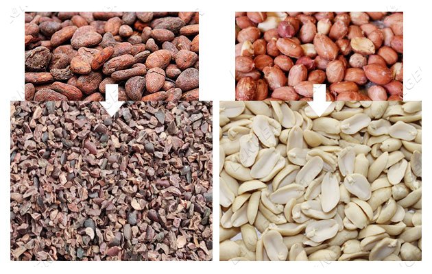 Peeling Effect of Cocoa and Peanut